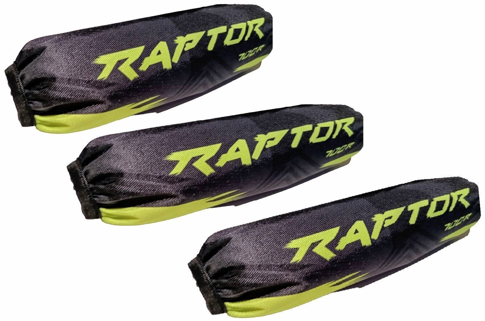 Black Lime Yellow Shock Covers Yamaha Raptor 700R-22, set-3, Free-Ship-USA