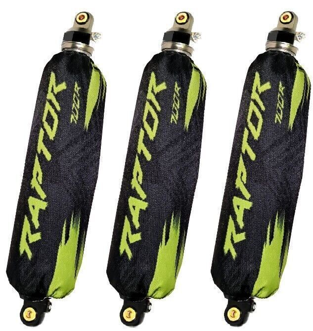 Black Lime Yellow Shock Covers Yamaha Raptor 700R-22, set-3, Free-Ship-USA